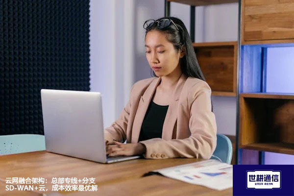  云网融合架构：总部专线+分支SD-WAN+云，成本效率最优解？？？解决方案//世耕通信全球办公专网