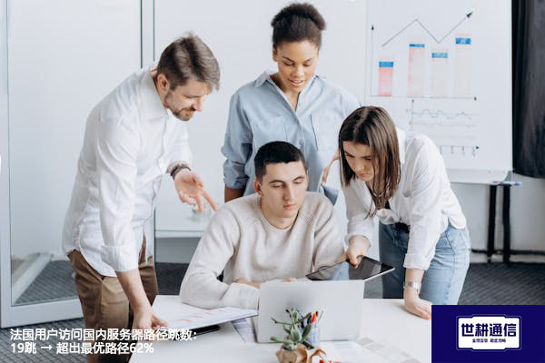 法国用户访问国内服务器路径跳数：19跳 → 超出最优路径62%？？？解决方案//世耕通信全球办公专网