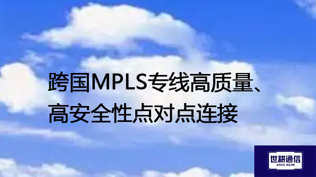 跨国MPLS专线高质量、高安全性点对点连接???解决方案//世耕通信全球办公专网