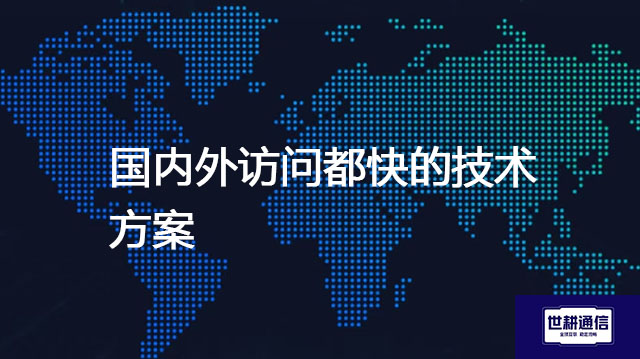 国内外访问都快的技术方案？？？解决方案//世耕通信全球办公专网
