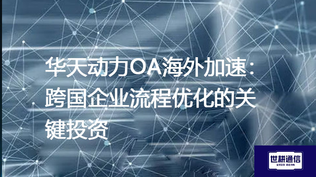 ​华天动力OA海外加速：跨国企业流程优化的关键投资？？？解决方案//世耕通信全球办公专网