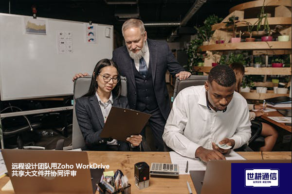 远程设计团队用Zoho WorkDrive共享大文件并协同评审？？？解决方案//世耕通信全球办公专网